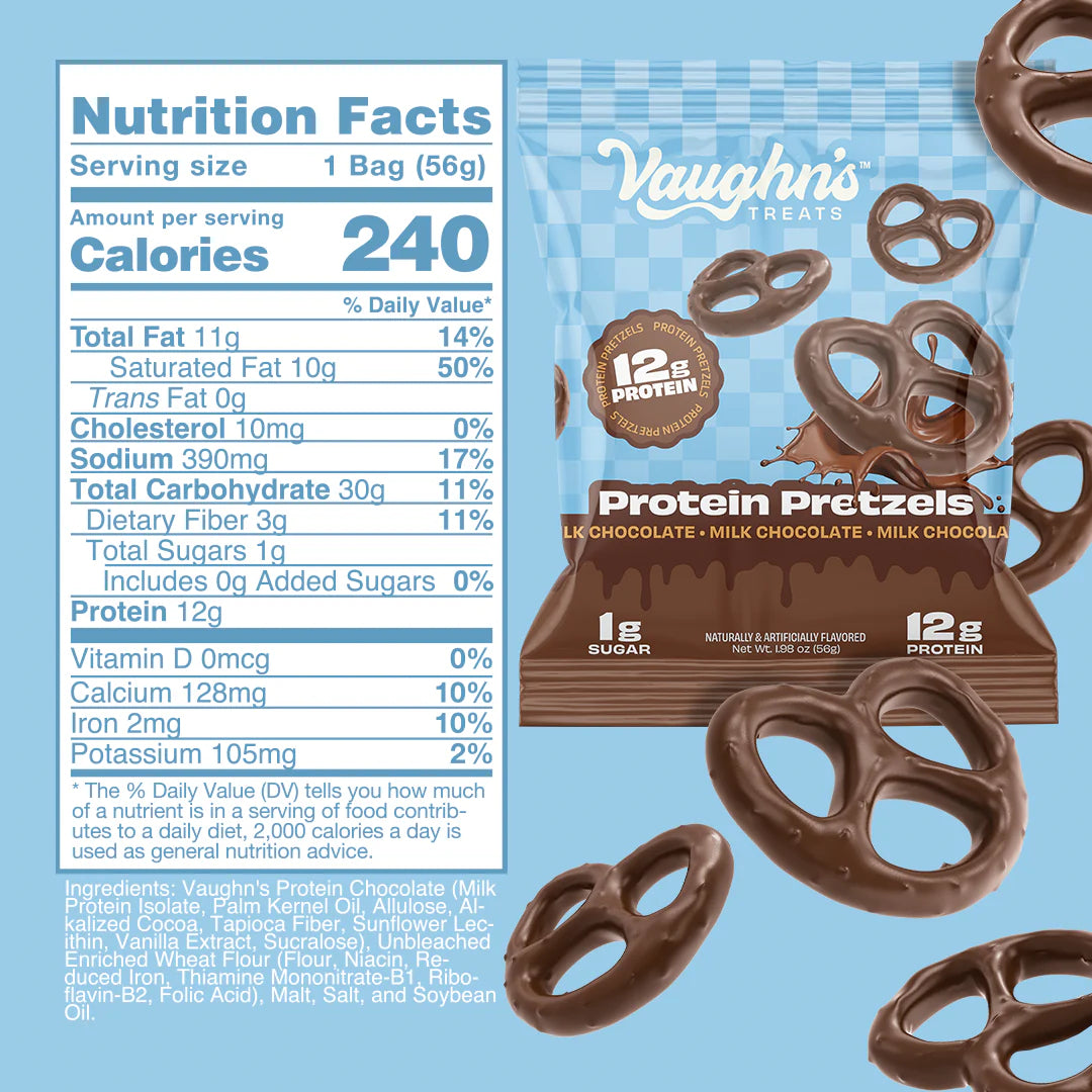 Vaughn´s Treats Protein Pretzels - Milk Chocolate
