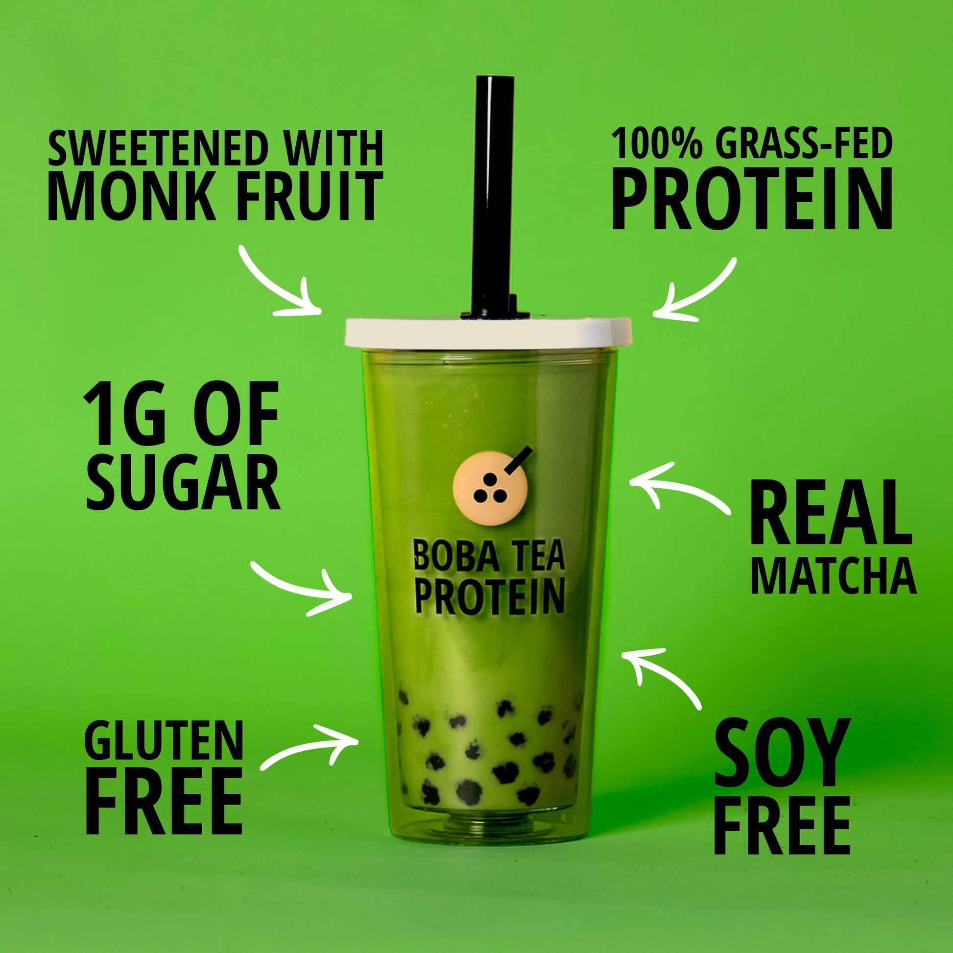 Boba Tea Protein - Matcha Latte