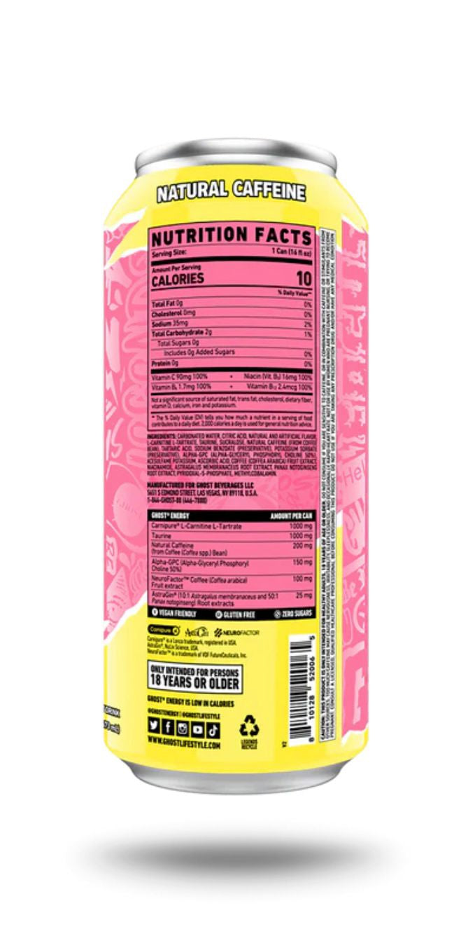 Ghost Energy Drink - Sour Pink Lemonade