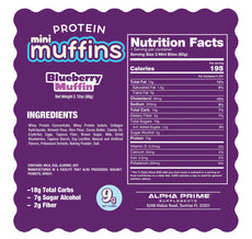 Prime Bites Mini Protein Muffin - Blueberry
