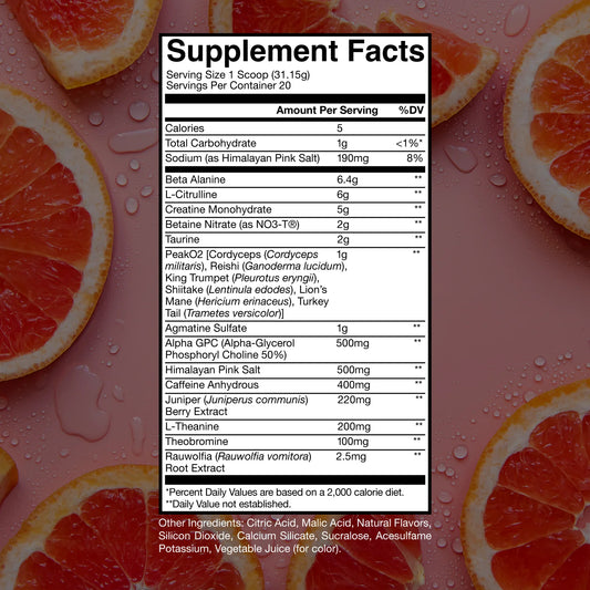Raw BUM Thuper Thavage Pre-Workout - Citrus Grapefruit