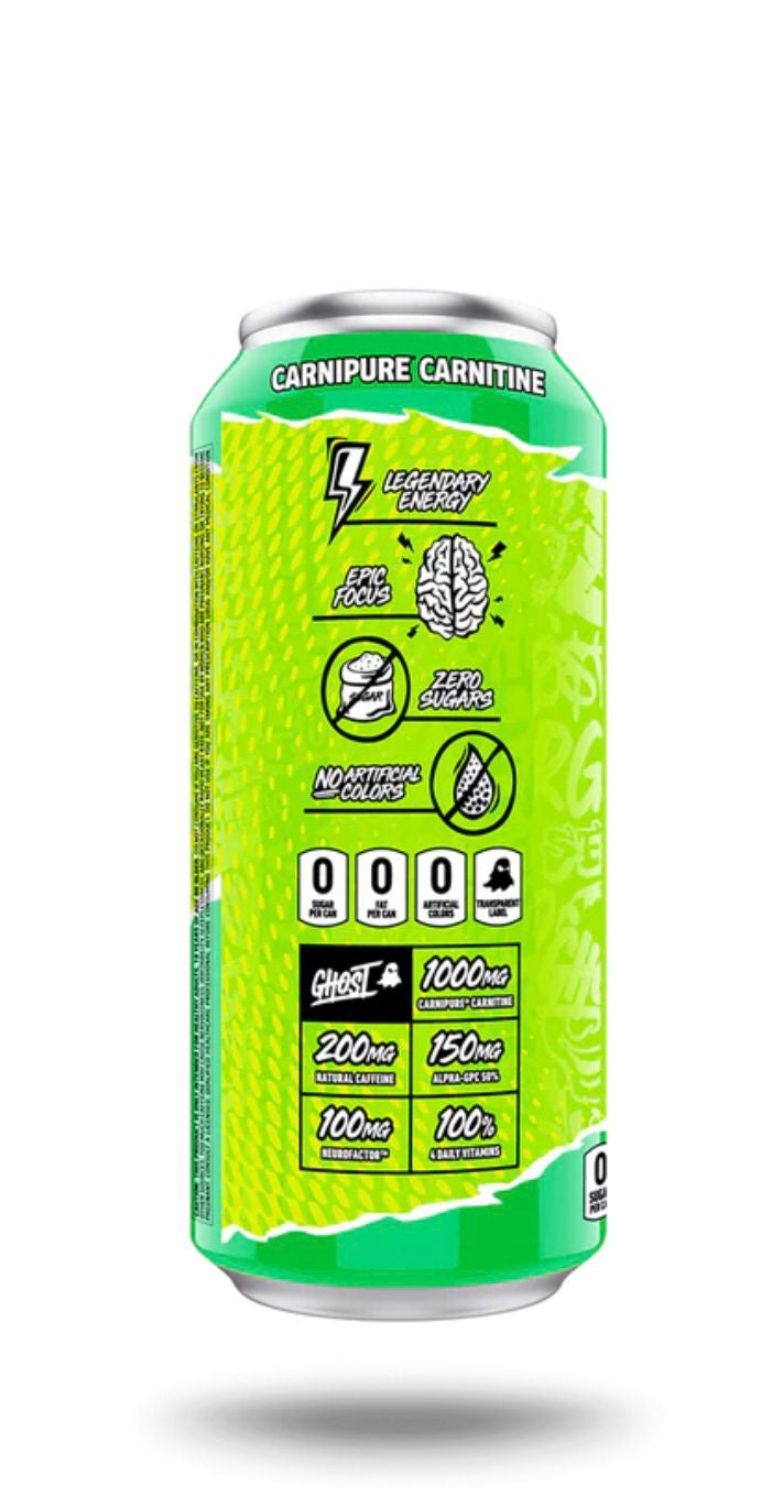Ghost Energy Drink - Warheads Sour Green Apple