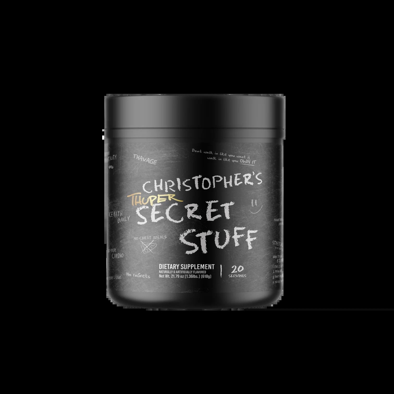 Raw BUM Thuper Thavage Pre-Workout - Christopher's Secret Stuff - EDICIÓN LIMITADA