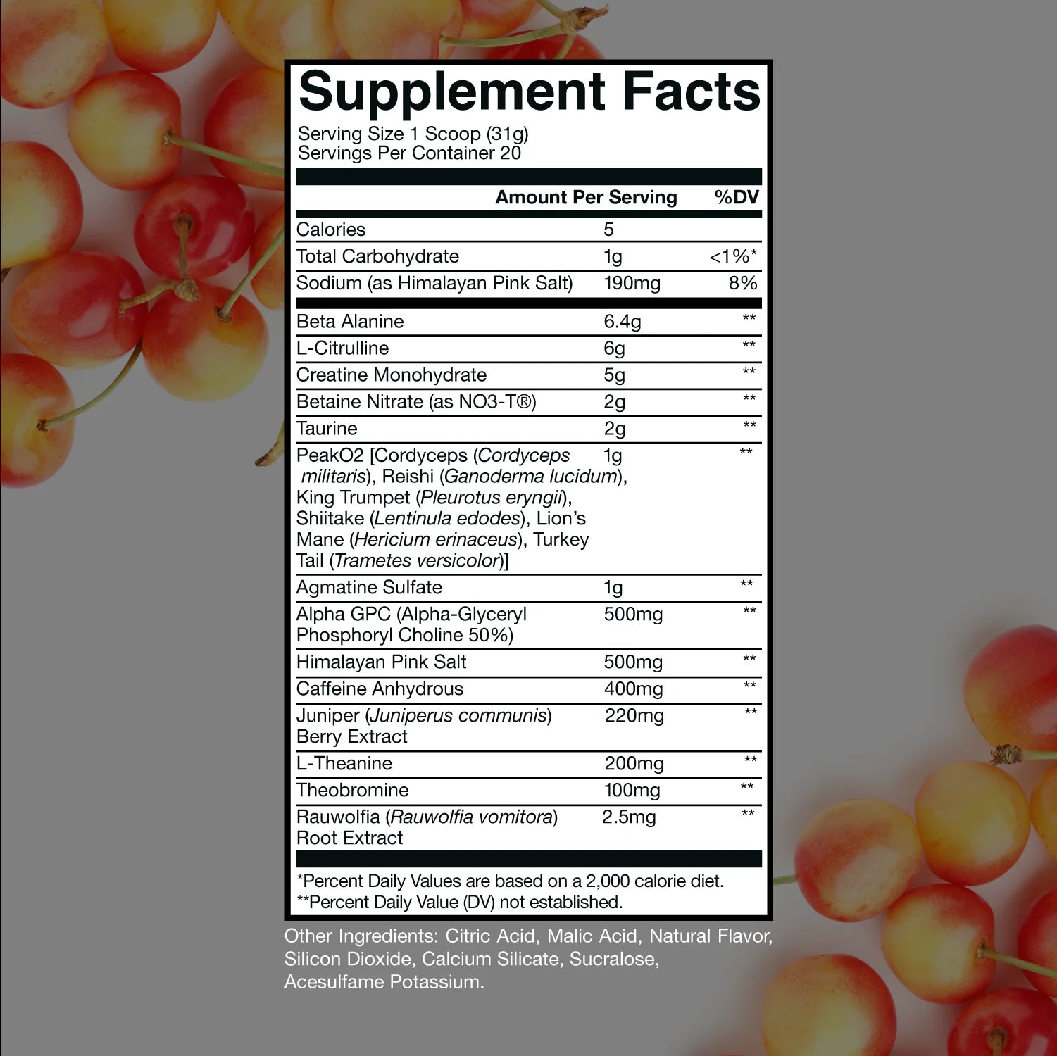 Raw BUM Thuper Thavage Pre-Workout - White Cherry