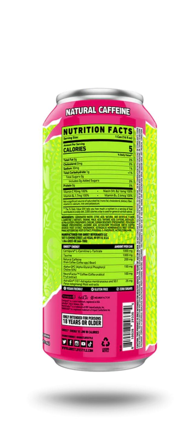 Ghost Energy Drink - Warheads Sour Watermelon
