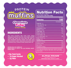Prime Bites Mini Protein Muffin - Chocolate Fudge