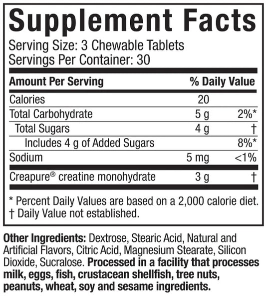 MuscleTech Creatine Chews - Citrus Burst