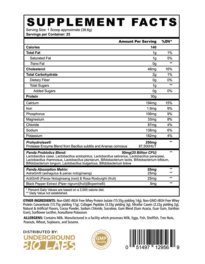 Panda FUEL Premium Protein - Chocolate Ice Cream