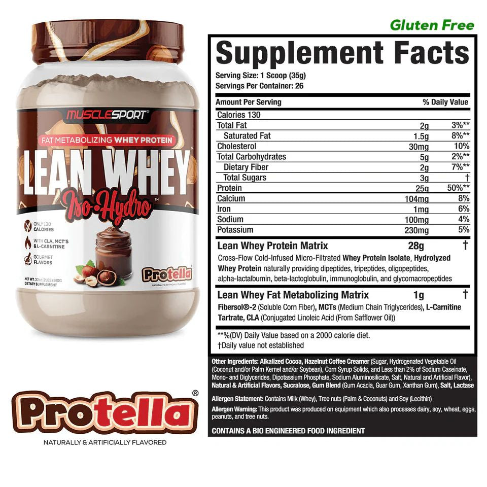Lean Whey Iso Hydro Protein - Protella