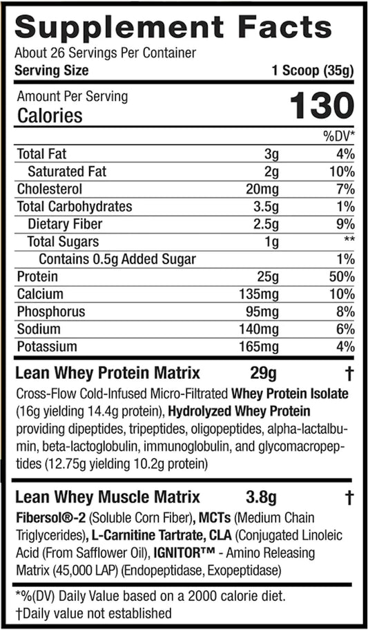Lean Whey Iso Hydro Protein - Monster Cookie