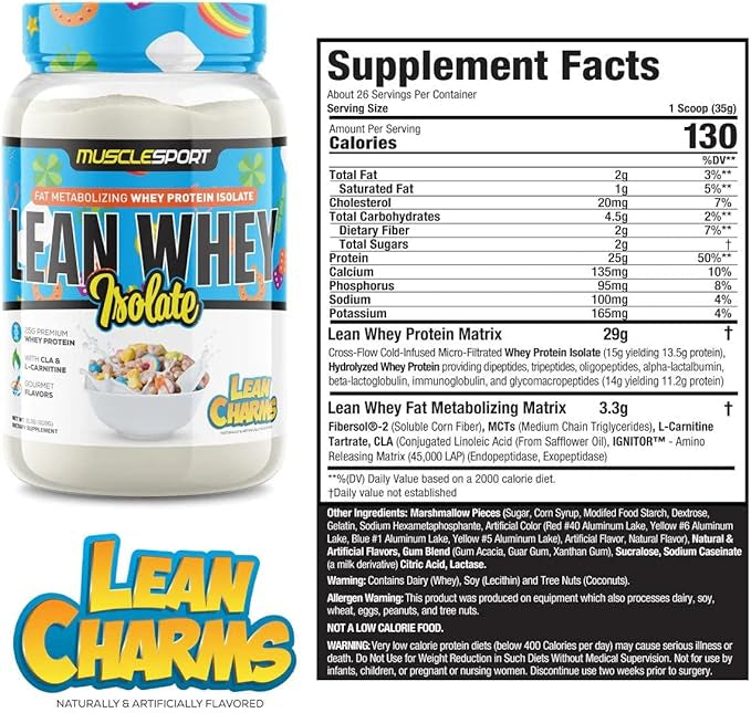 Lean Whey Iso Hydro Protein - Lean Charms
