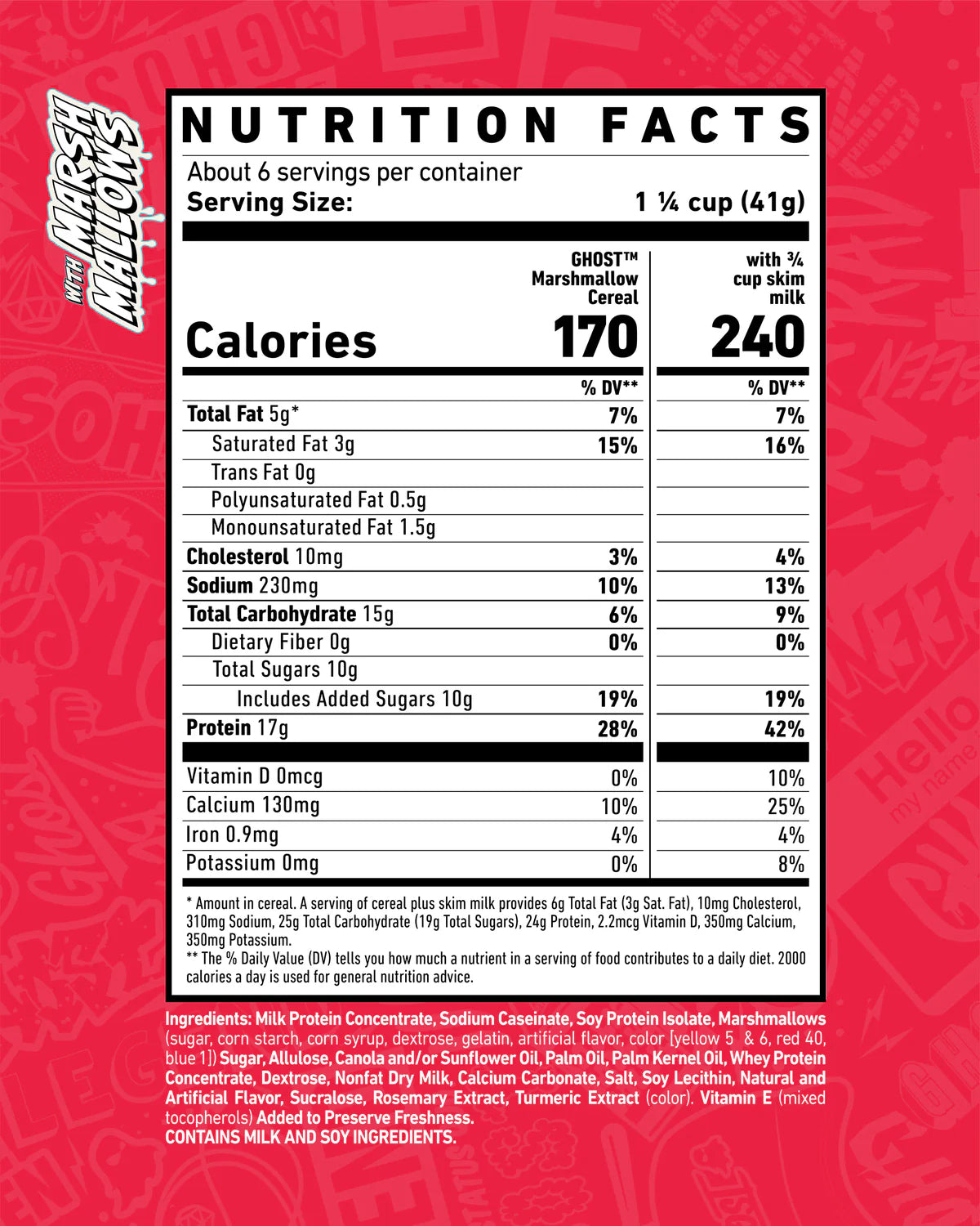 Ghost Protein Cereal - Marshmallow