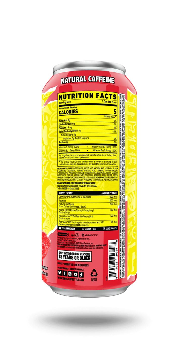 Ghost Energy Drink - Sour Patch Redberry