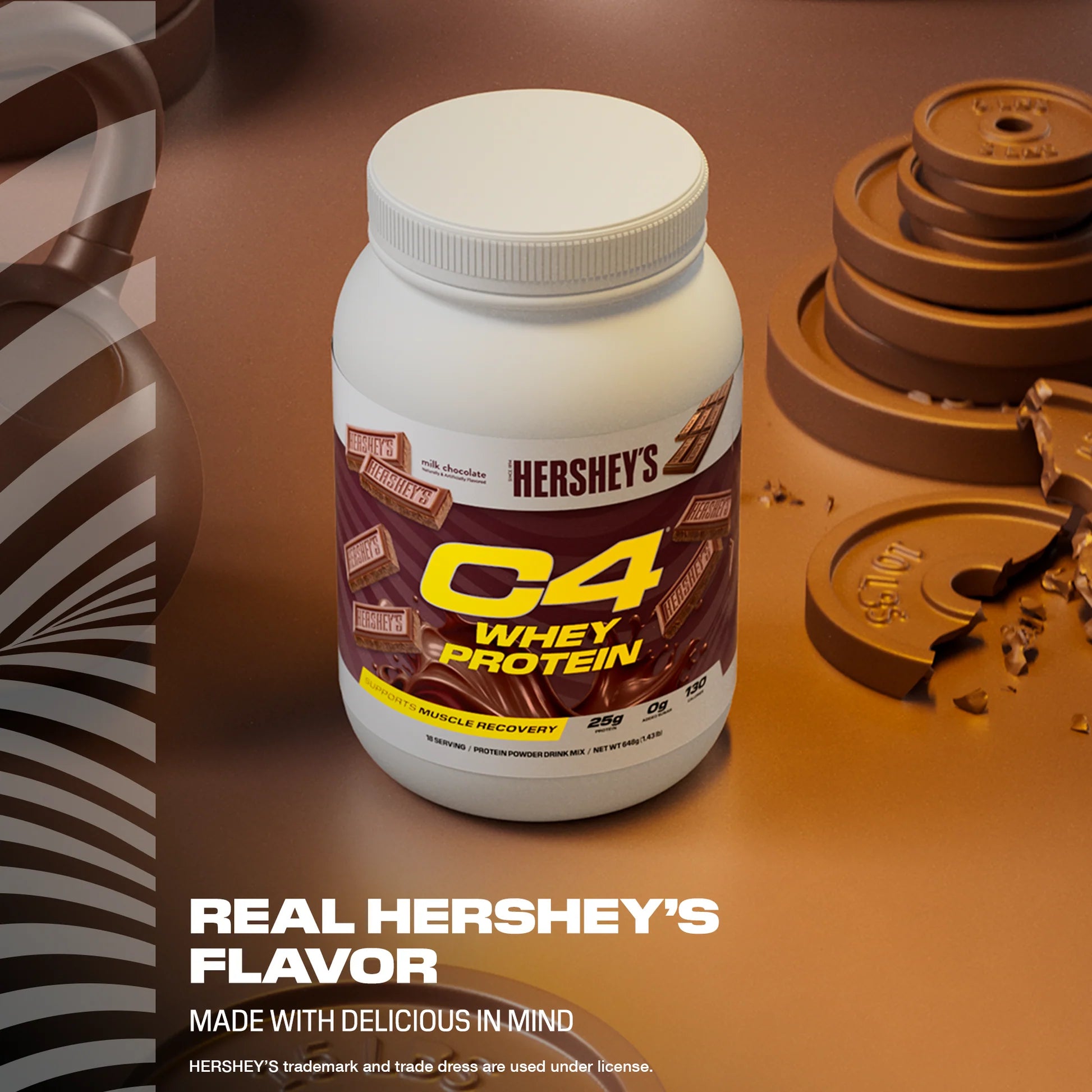 C4 Whey Protein Powder - HERSHEY'S Milk Chocolate