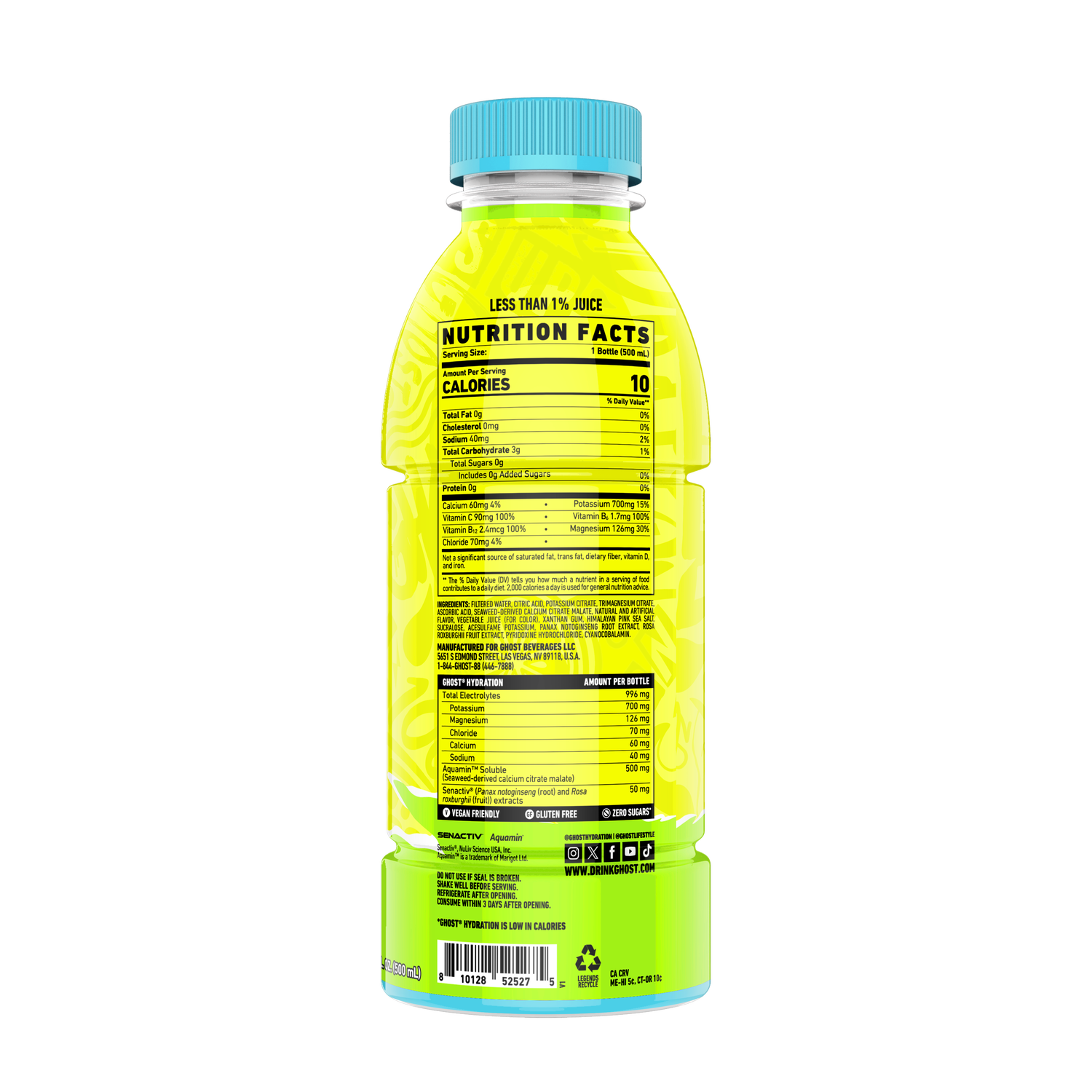Ghost Hydration Drink - Lemon Lime