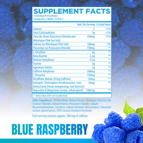 Raw BUM Thavage RTD Pre-workout - Blue Raspberry