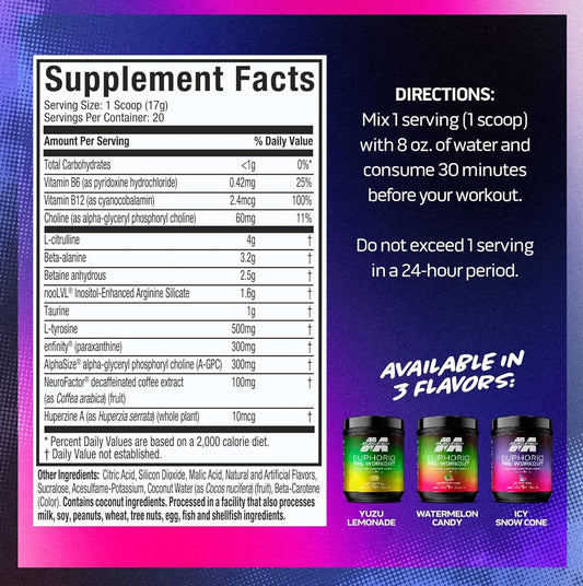 MuscleTech EuphoriQ - Icy Snow Cone