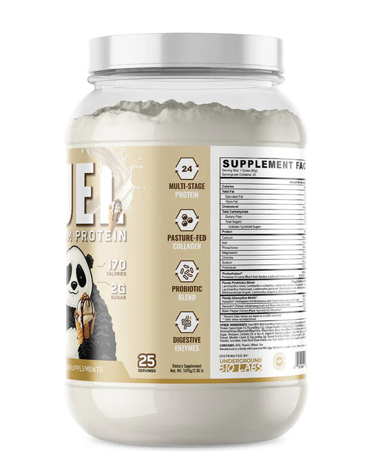 Panda FUEL Premium Protein - Sundae Ice Cream Cone with Waffle Cone & Peanut Inclusions