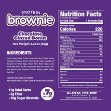 Prime Bites Protein Brownie - Chocolate Glazed Donut