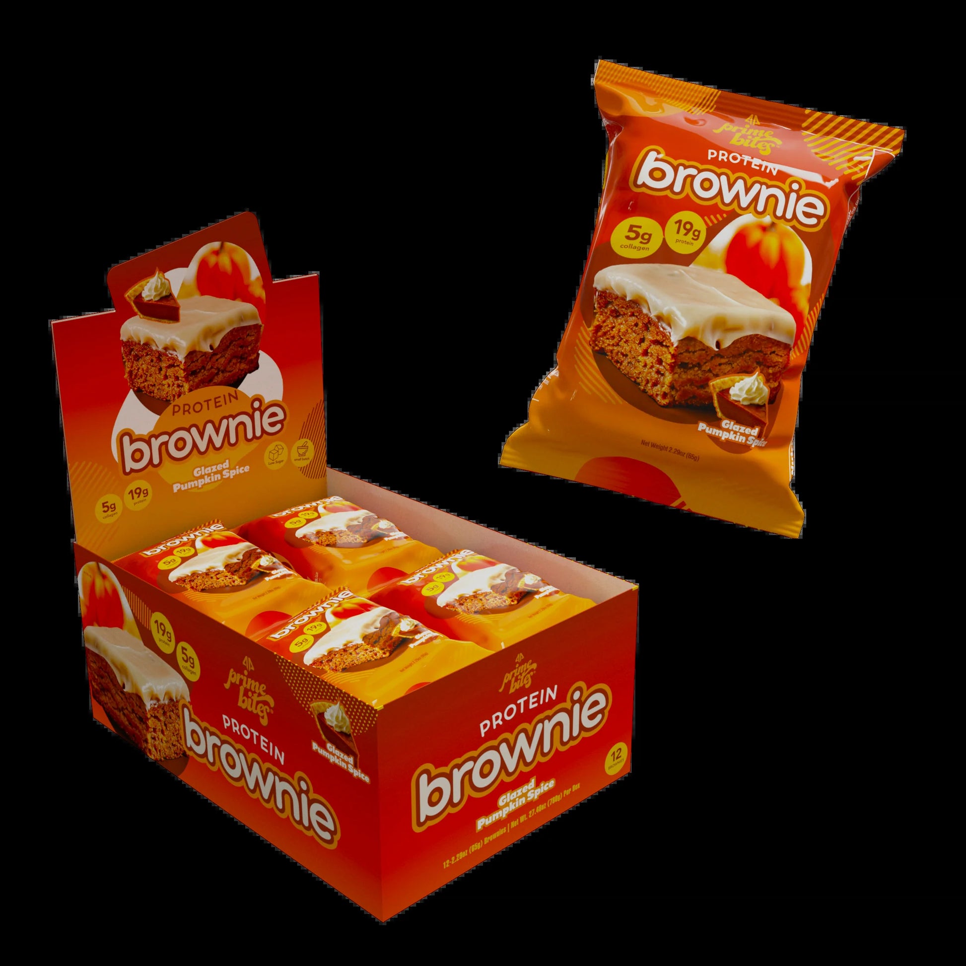 Prime Bites Protein Brownie - Glazed Pumpkin Spice
