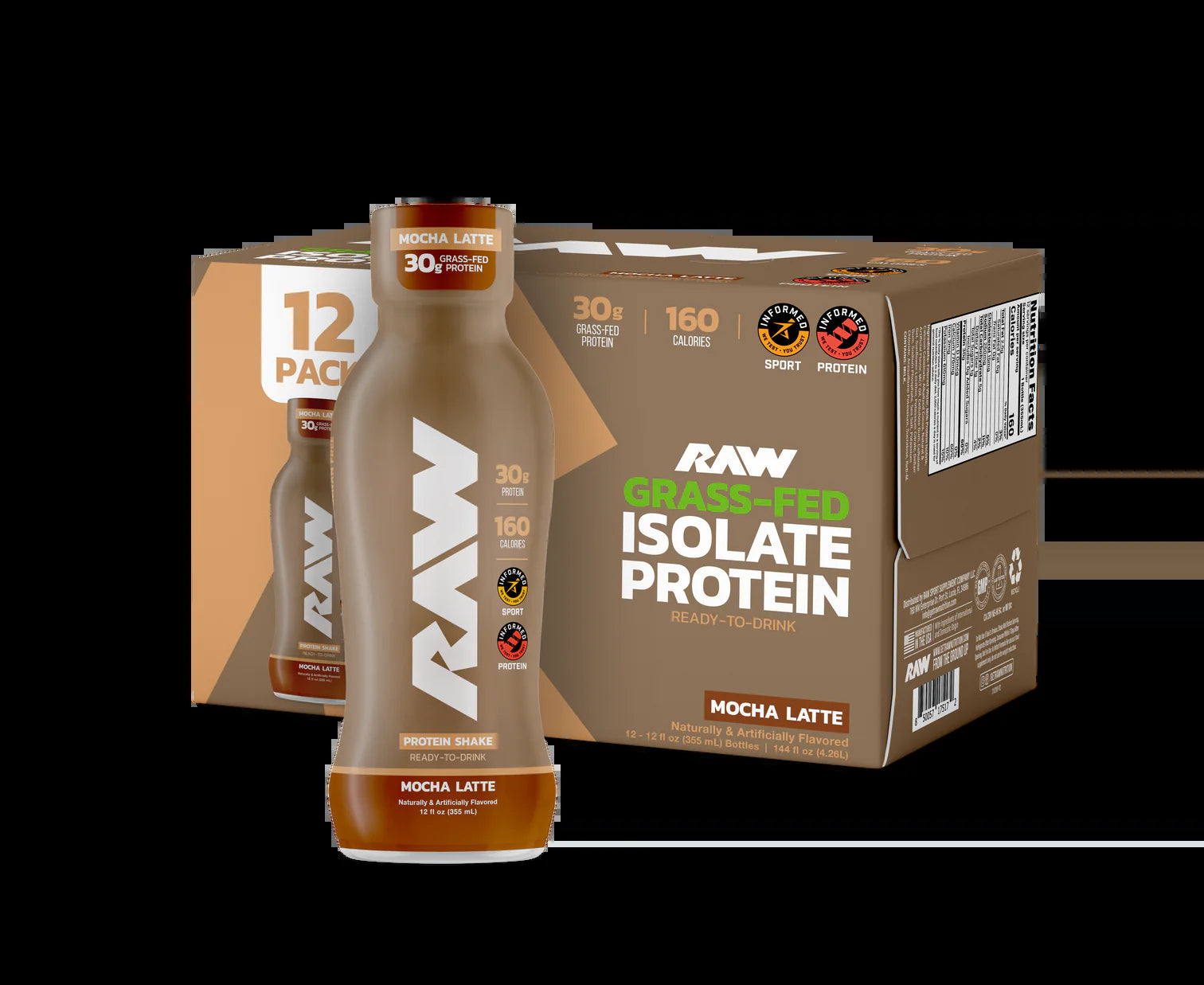 RAW Protein Isolate RTD - Mocha Latte