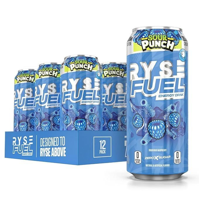 Ryse FUEL Energy Drink - Sour Punch Blue Raspberry
